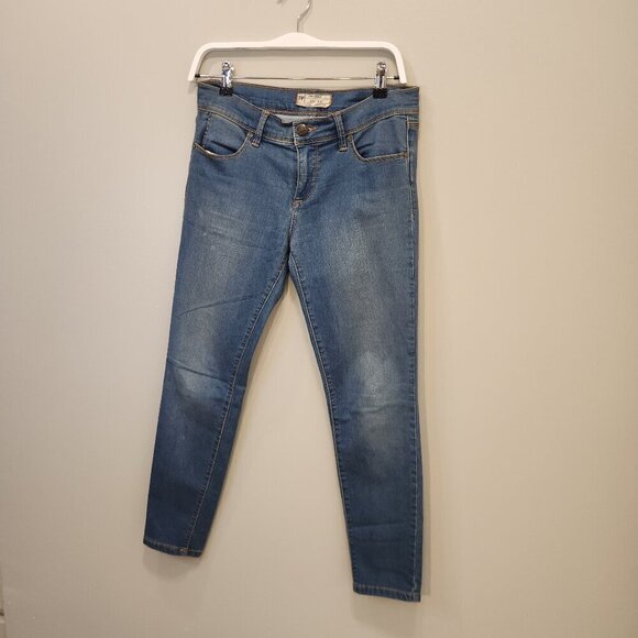 Free People Jeans Medium Wash Skinny Stretch - Size 27 - Picture 1 of 6